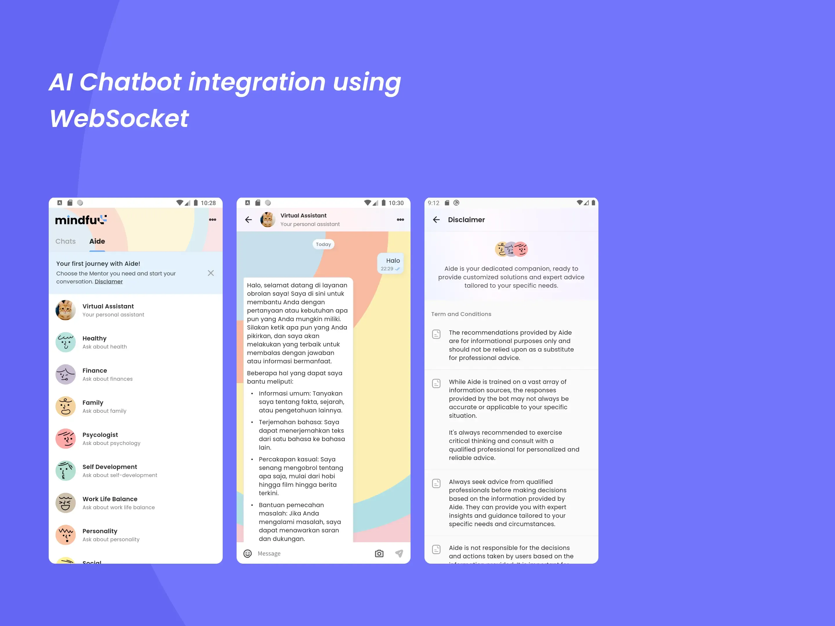 Mindful Messenger - AI Chatbot Details